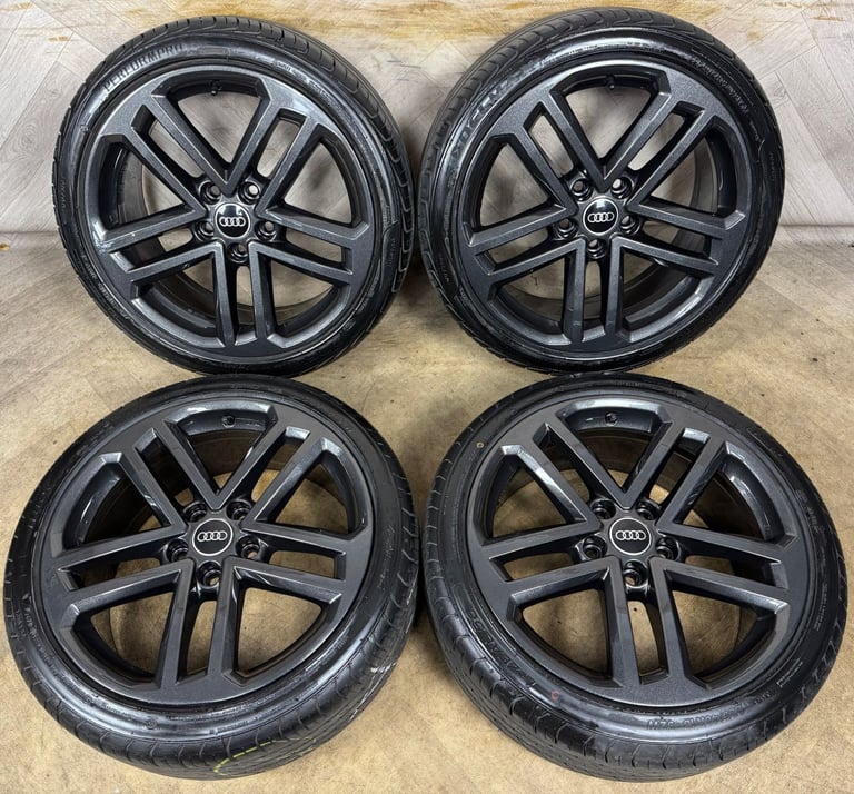 image for 18'' GENUINE AUDI A3 S LINE GREY ALLOY WHEELS ALLOYS TYRES S3 5X112