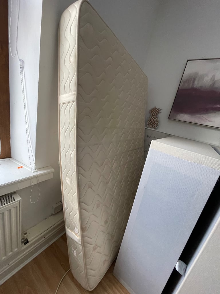 Small double mattress and bed and double headboard 