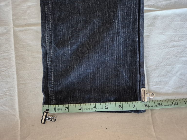 Mens Burton Black Stretch Straight Jeans - Waist 34-Leg31 inch.
