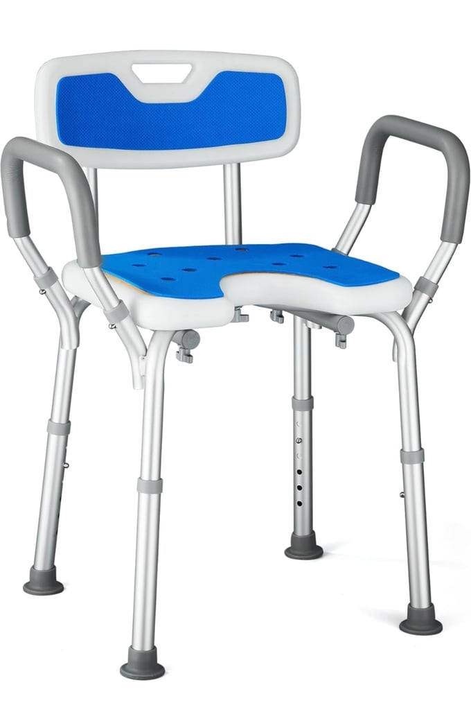 Modundry U-shaped Shower Chair with Back and Arms