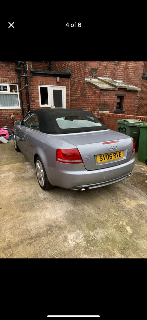 Audi, A4, Convertible, 2006, Manual, 1968 (cc), 2 doors