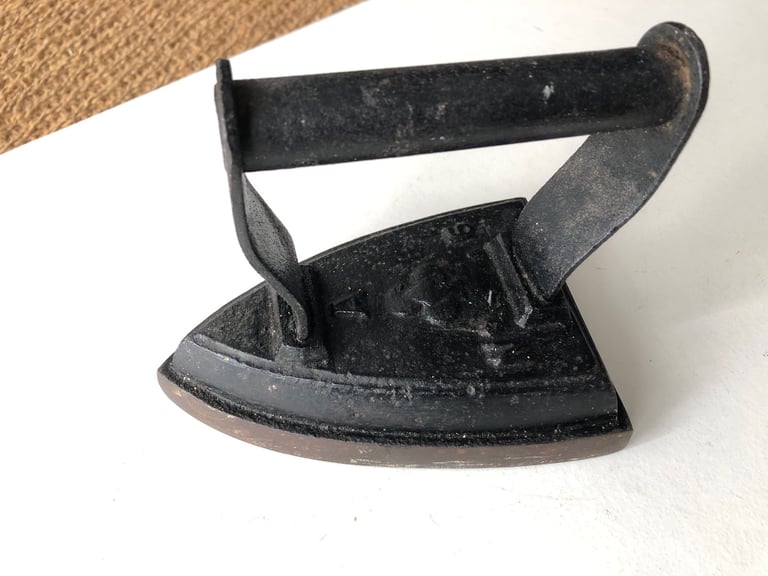 image for Vintage No6 metal flat iron. Door stop