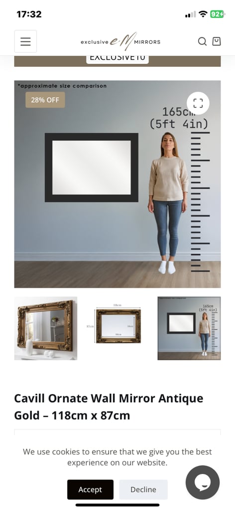 Williams Wood antique xl mirror