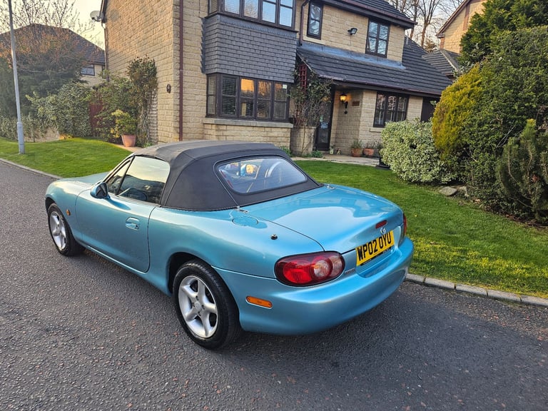 ★MAZDA MX-5 1.8-vvt ★50,000 MILES! STUNNING EXAMPLE! RARE CRYSTAL BLUE COLOUR MX5 ROADSTER 146BHP 
