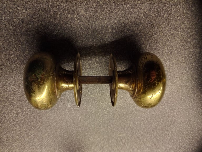 image for Traditional style metal door knobs 