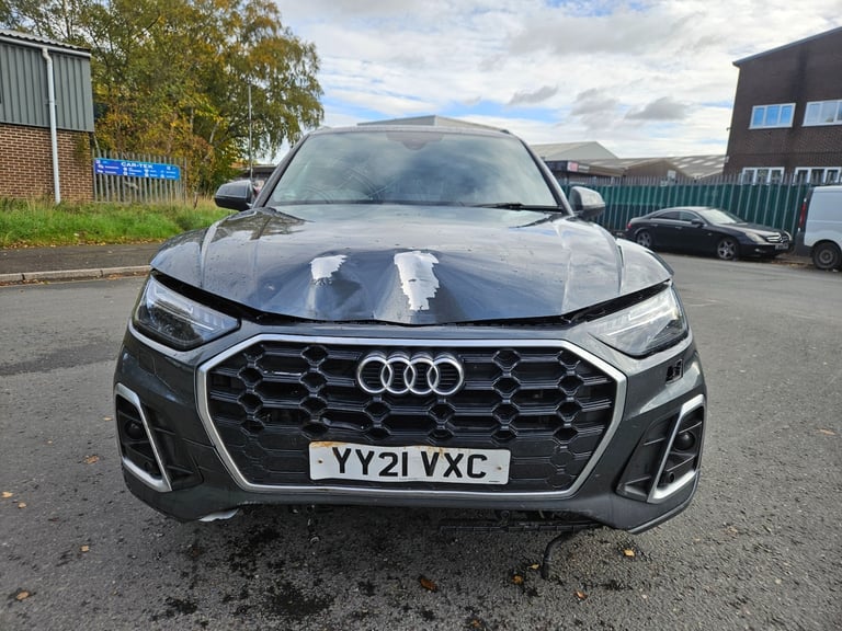 2021 21 AUDI Q5 40 TDI Quattro S Line 5dr S Tronic Damaged Salvage