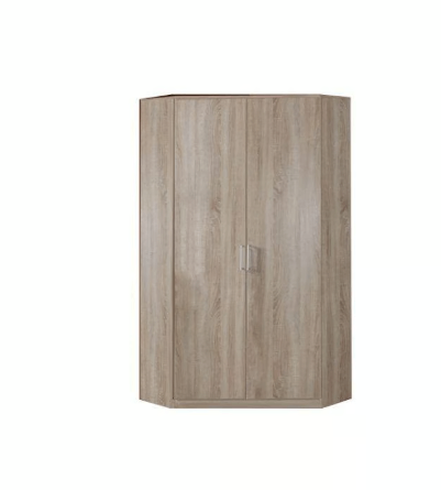 image for Brand New - 2 Door Corner Wardrobe - Oak