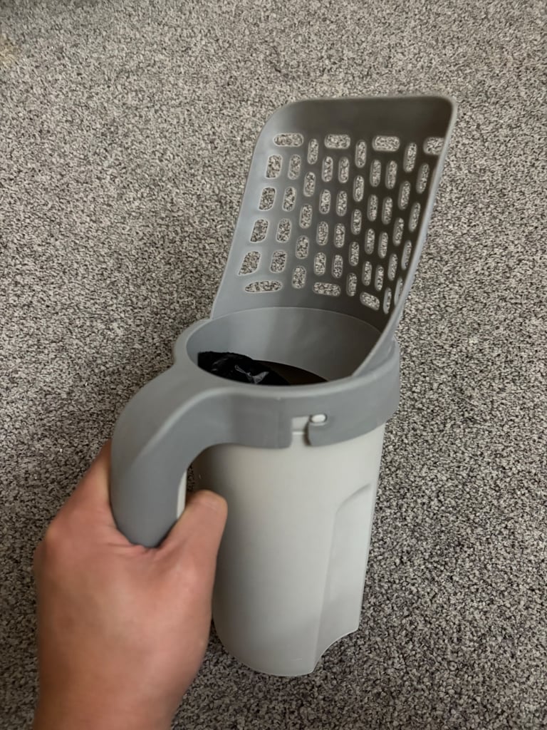 image for 🐱 Integrated Cat Pooper Scooper – Self-Cleaning Litter Shovel with Waste Holder 🧹
