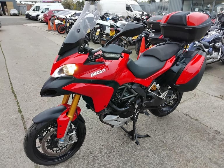 2011 11 DUCATI MULTISTRADA 1200 S TOURING TOURER LUGGAGE PANIERS ADVENTURE