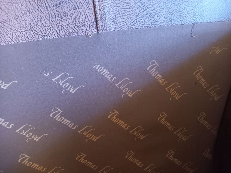 Nubuck Leather Sofas x2 by Thomas Lloyd  - Delivery Maybe Possible