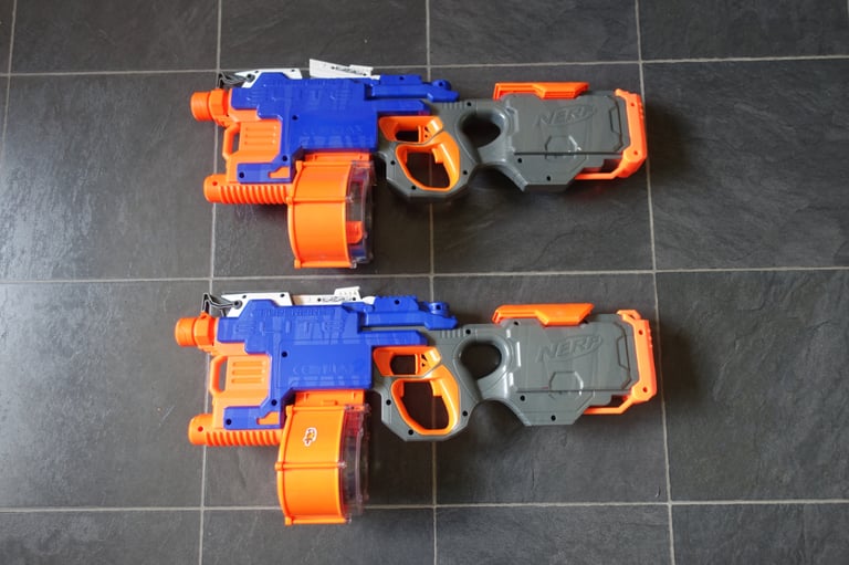 2 Nerf Hyperfire Elite Guns