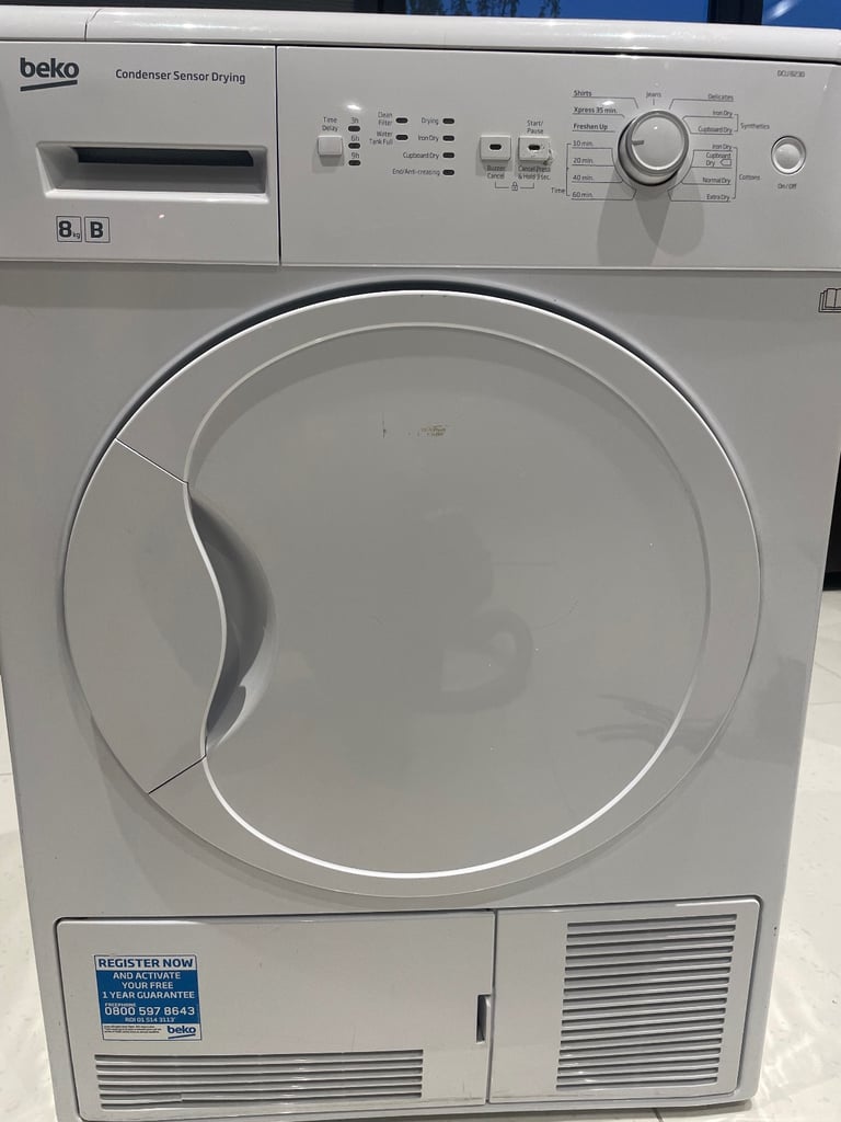 image for Beko Condenser Sensor Dryer DCU8230