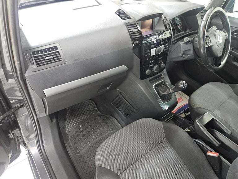 2012 12 VAUXHALL ZAFIRA 1.6 16V DESIGN MPV 5DR PETROL MANUAL EURO 5 (SNAV) (115 