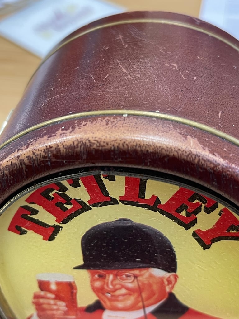 Vintage Tetley Bitter beer pump light box