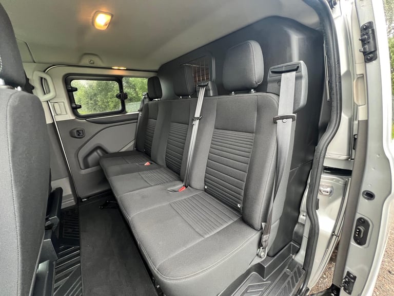 FORD TRANSIT CUSTOM 2.0 EcoBlue 130PS L2H1 DOUBLE CAB LIMITED 2021 21 REG £13995