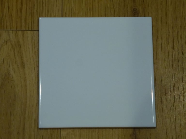 image for Small white square glazed wall tiles for sale.