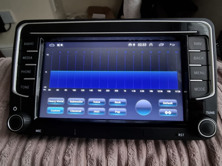 Volkswagen car radio bluetooth 2din sat nav for VW Golf Passat caddy apple carplay android auto