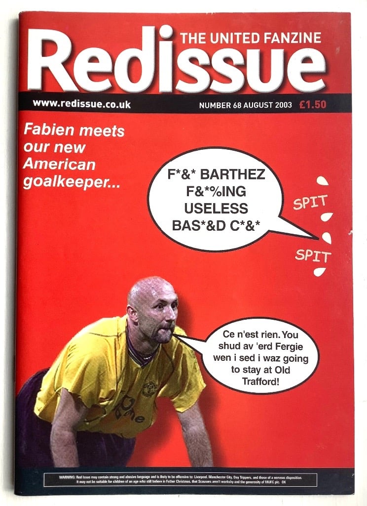 Red Issue Number 68 Manchester United Football Fanzine August 2003