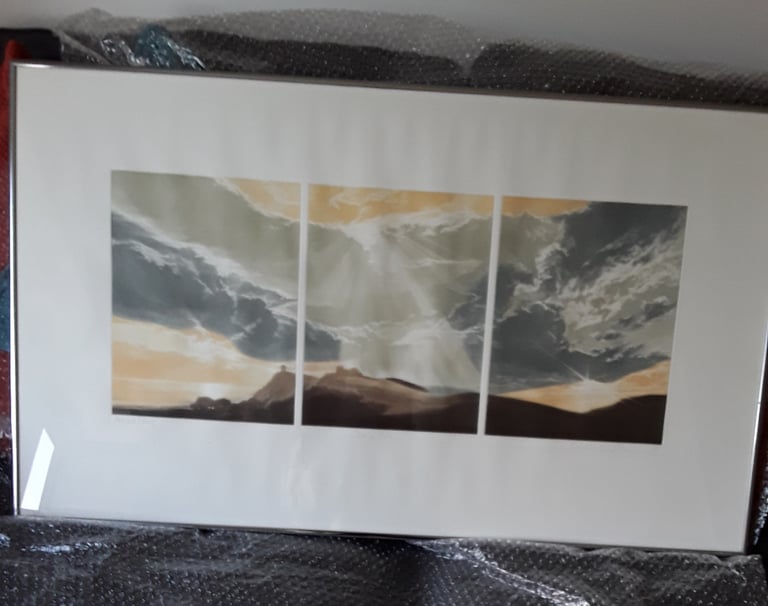 Susan Jameson Framed picture - 'Castel Hill' 'Artists Proof'