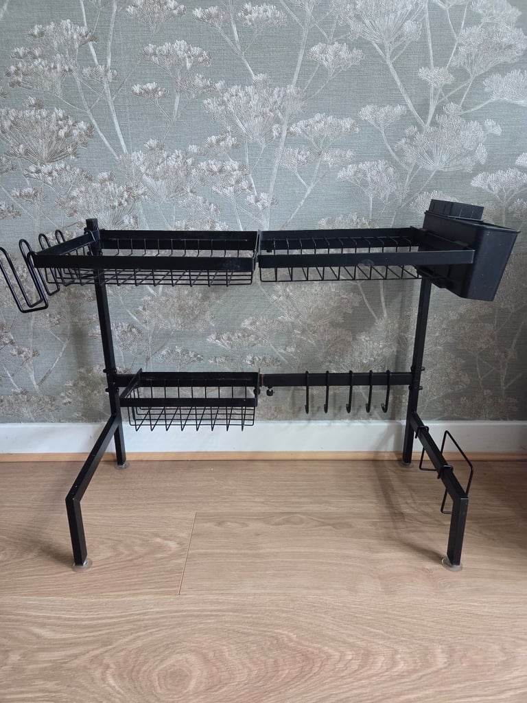 Retractable Iron Large Sink Dish Drying Rack, Kitchen Dish drainer