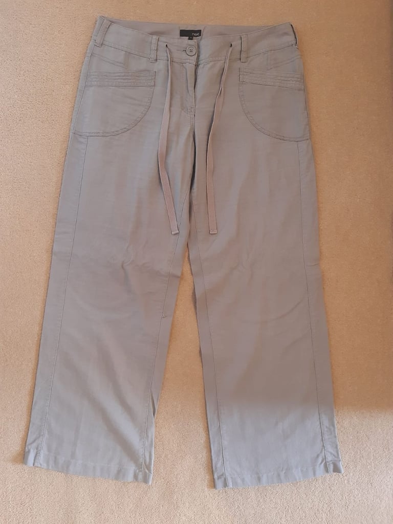 image for Linen flared trousers 