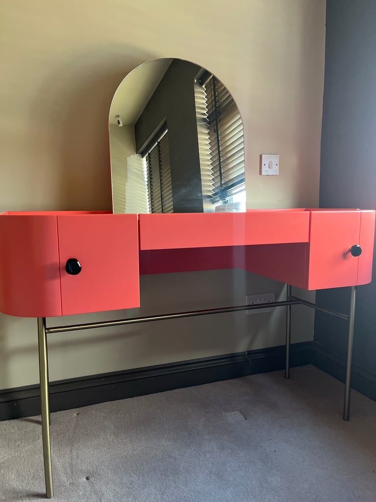 Made. com Tandy Range Dressing Table Coral