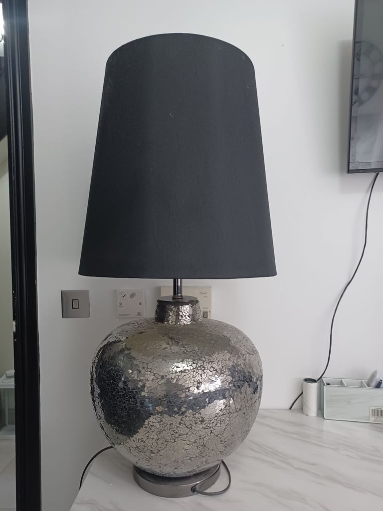 image for Lamp and  big lamp shade   and mirror stand would go really well for livingroom etc 