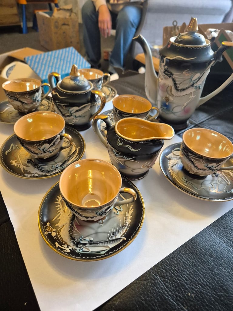 image for Fairlite Japanese dragonwave coffee set