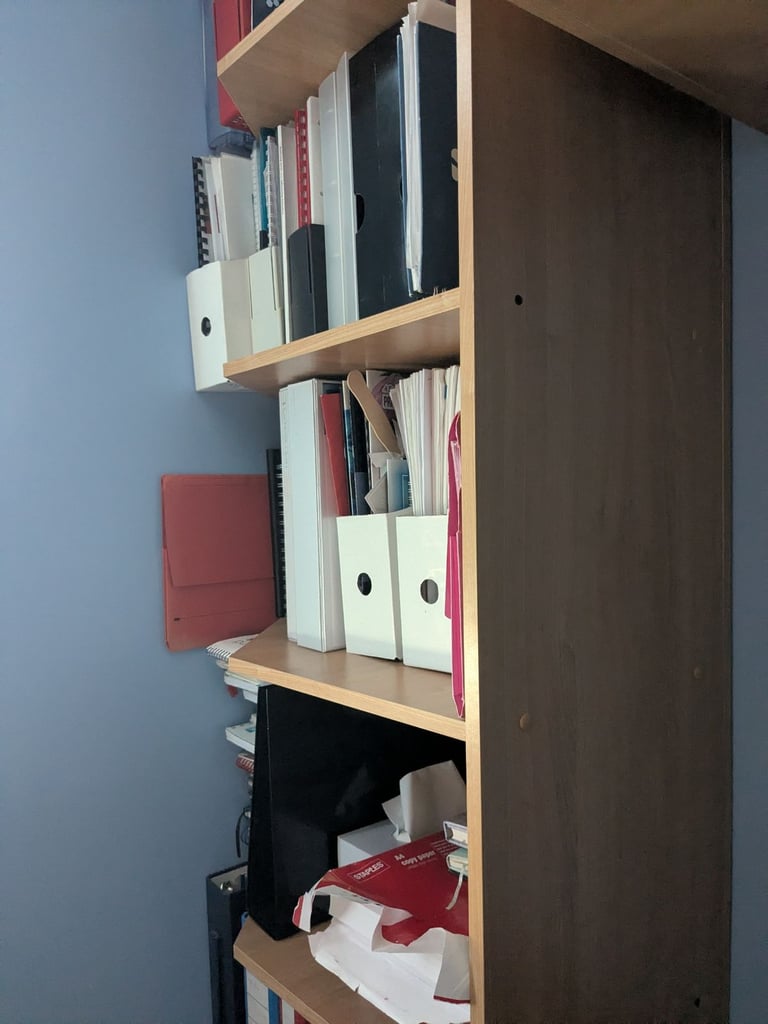 MFI Melbury Bedroom Furniture 6 piece ( Wardrobe, bridge unit, bookcase, cabinet)