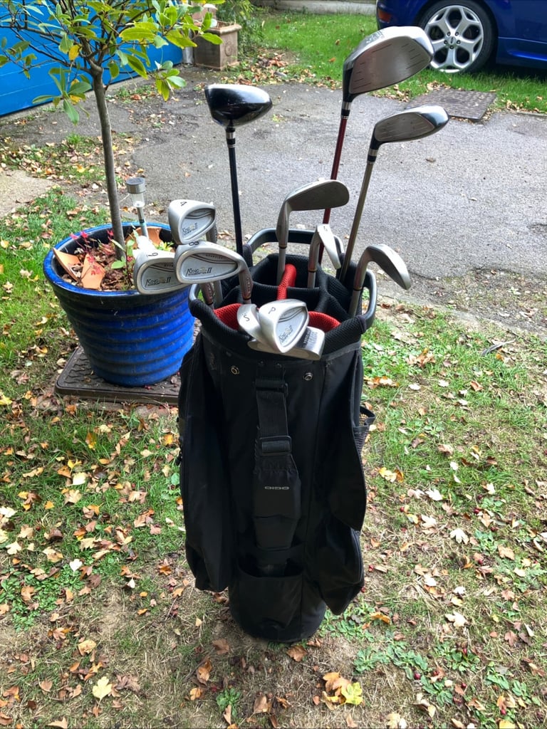 Men’s Golf Clubs King Cobra Driver 3-5 Wood 4-9 Iron Sw Pw Pool Putter Ogio Bag 