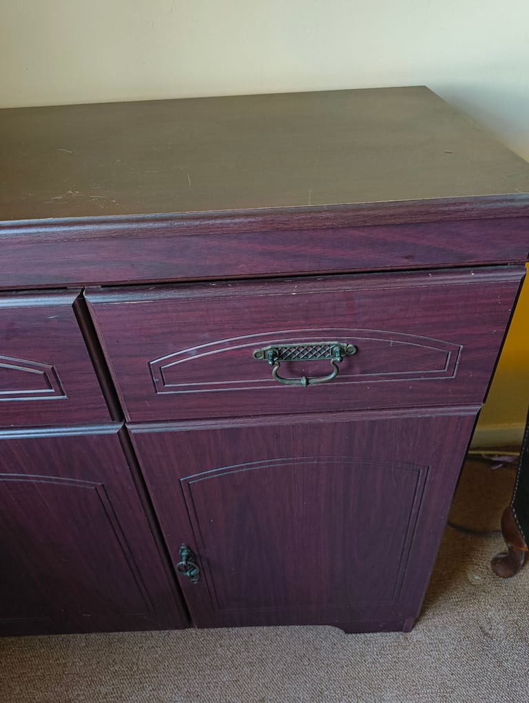 Display cabinet and matching side board cherry oak