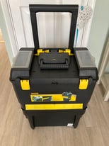 STANLEY Mobile Work Centre Toolbox, 2 Tier Stackable Units on wheels