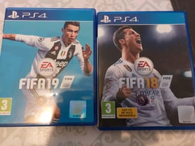 PS4 Fifa 18 and 19