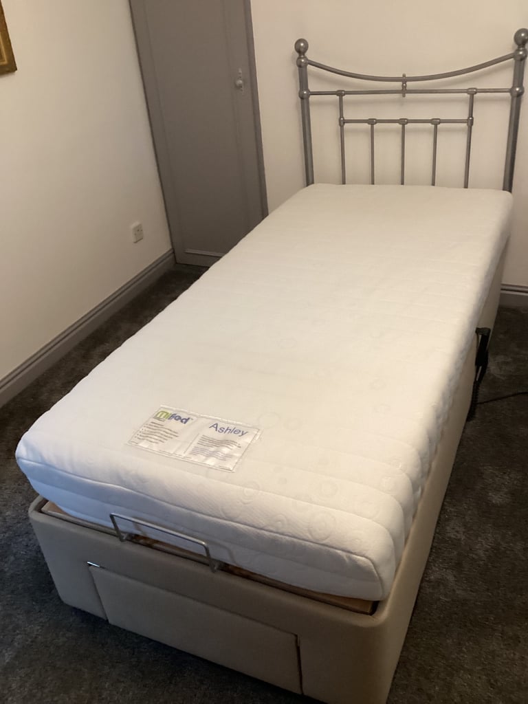 MiBed Adjustable Electric 3ft Single Bed with Drawer