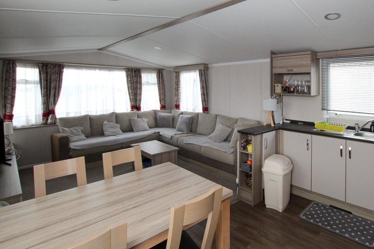 Swift Loire 2017 static caravan sited at Homing Park, Whitstable, Kent. DG/CH