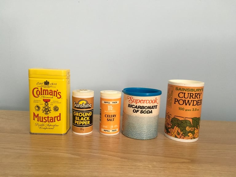 Collection of vintage packaging