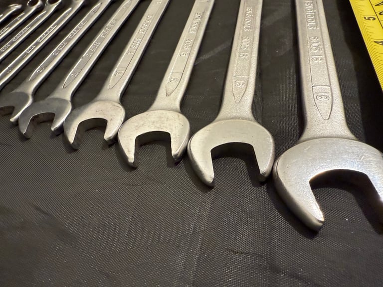 Teng Tools TT6005 Combination Spanner’s/Wrench Set x10  8mm - 18mm Metric - CRV