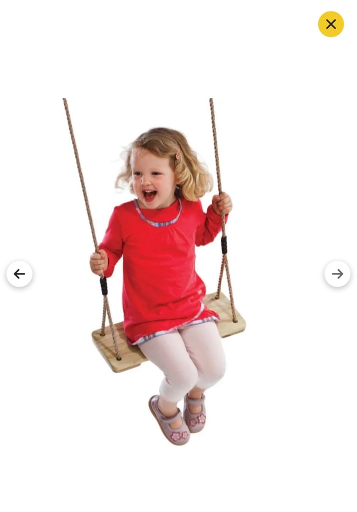 Trapeze Bar with Rings & Wooden Swing Seat