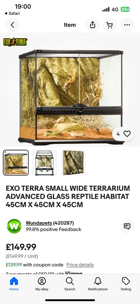 Vivarium with full accessories 