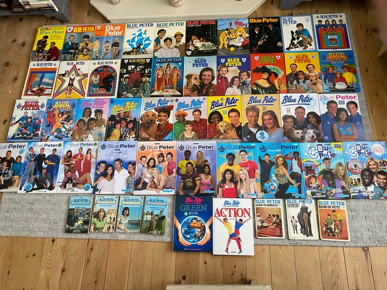 Complete set of 40 Blue Peter Annuals