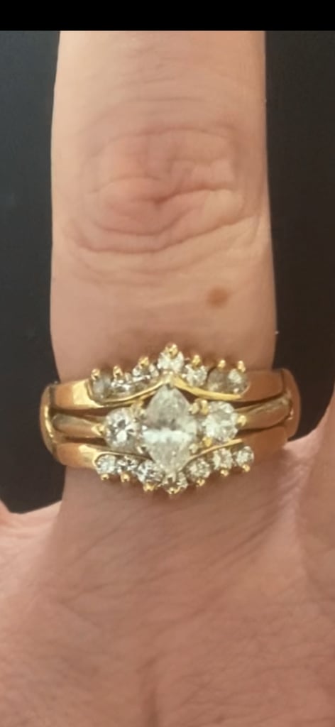 Real diamonds & 14ct gold custom ring