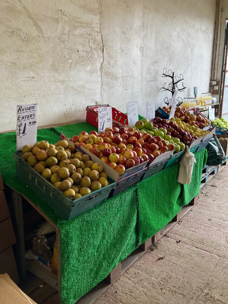 New Season BramleyCooking apples .Eating apples , Pears   