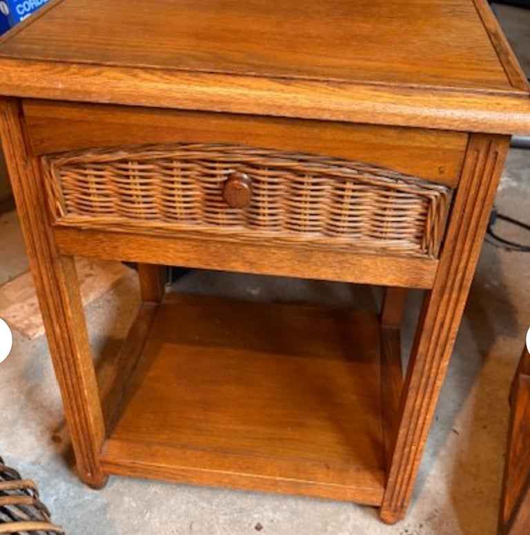 image for Two Wooden Side Tables John Lewis