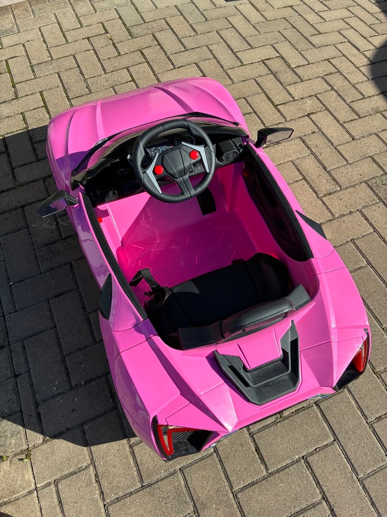 Kids Pink Lamborghini Ride On Car