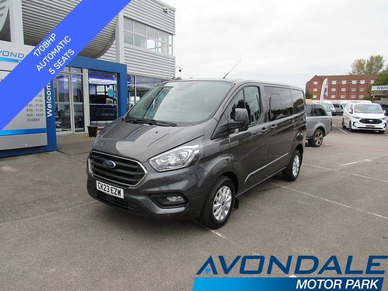2023 Ford Transit Custom 320 EcoBlue Limited SWB 5 SEAT AUTOMATIC KOMBI VAN 170 BHP 2.0 5dr Combi...
