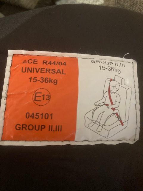 Halfords Child Car Booster Seat