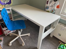 IKEA child’s Pahl desk and blue chair