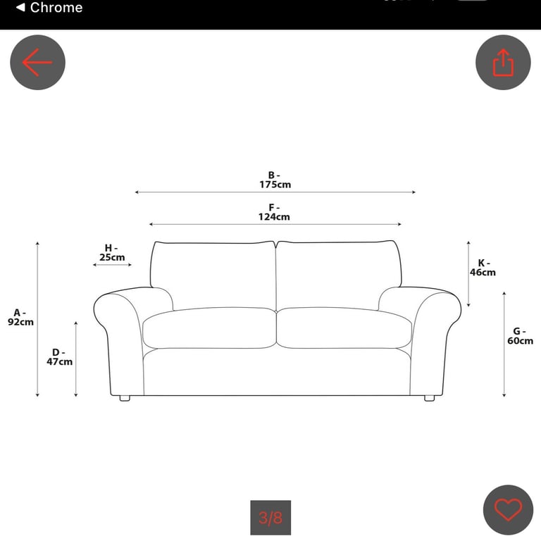 Habitat Molton 2 Seater Sofa Natural Textured Weave Fabric