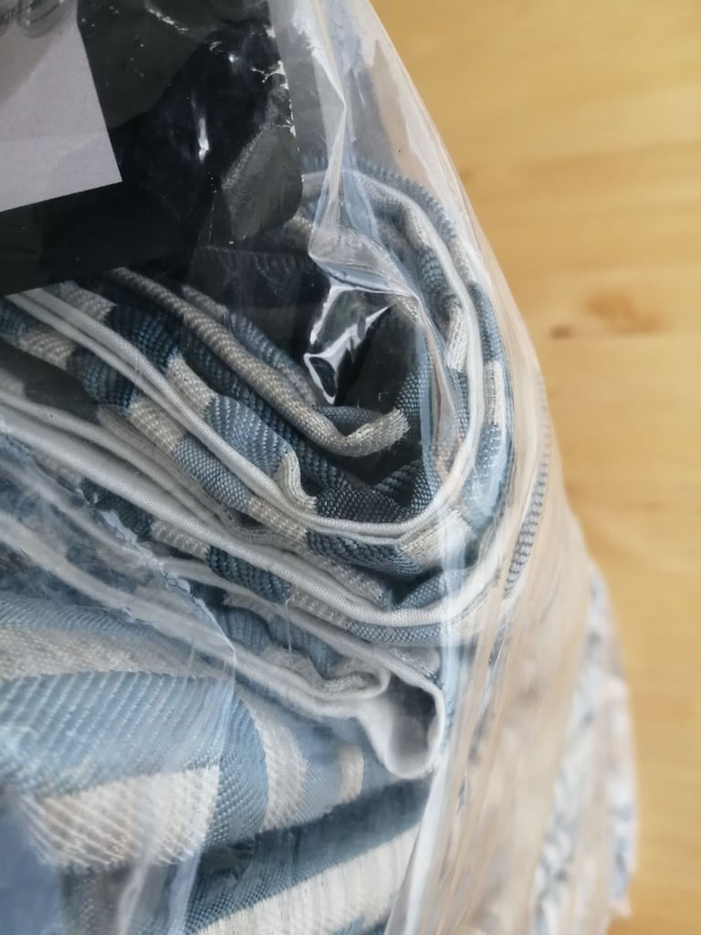 BNIB Teal curtains 132in x90 inch Delta Harry Corry 