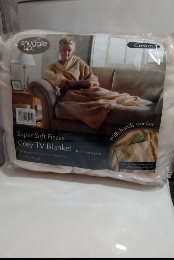 Super soft fleece cosy tv blanket